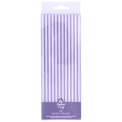 Iridescent Paper Straws (pack quantity 24)