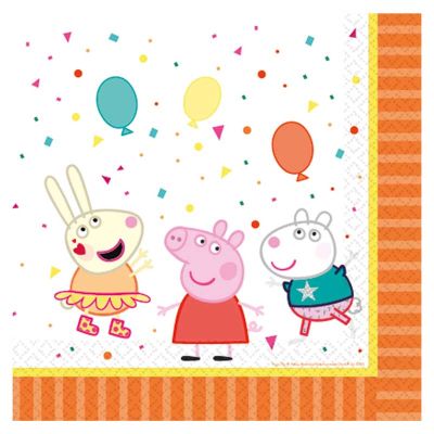 Peppa Pig Lunch Napkins (pack quantity 16)