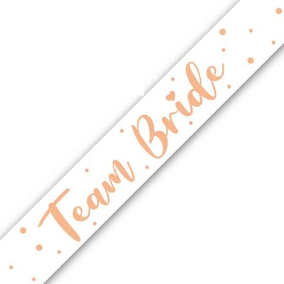 9ft Banner Team Bride Metallic