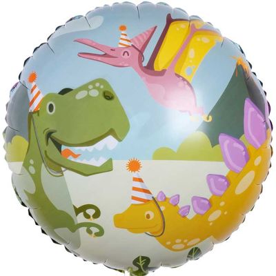 45cm Dino Party Foil Balloon