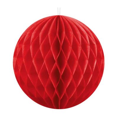 10cm Red Honeycomb Ball
