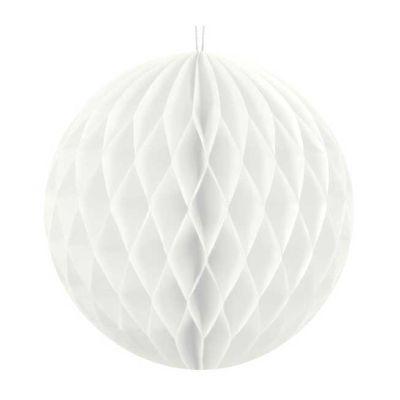 10cm White Honeycomb Ball