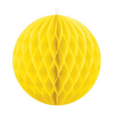 10cm Yellow Honeycomb Ball