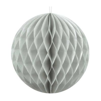 10cm Light Grey Honeycomb Ball