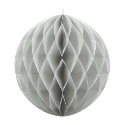 20cm Light Grey Honeycomb Ball
