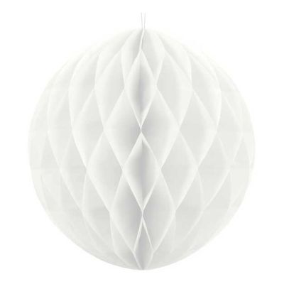 30cm White Honeycomb Ball