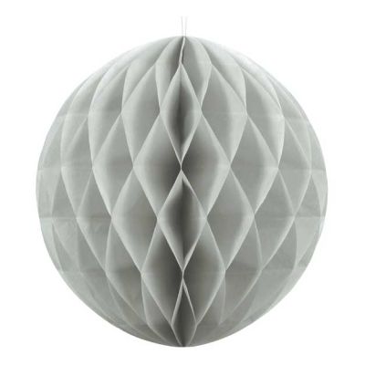 30cm Light Grey Honeycomb Ball