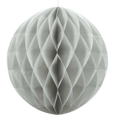 40cm Light Grey Honeycomb Ball