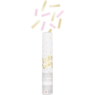 Hello Baby Pink Confetti Cannon