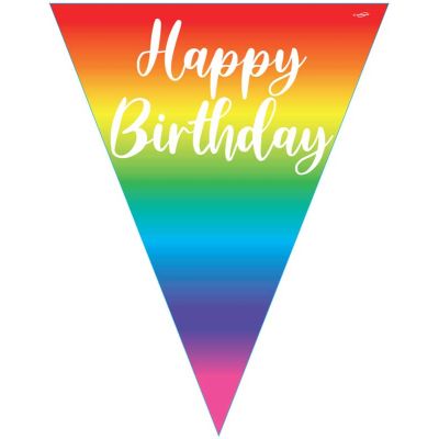 3.9m Rainbow Birthday Party Bunting