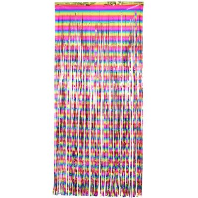 Rainbow Foil Door Curtain