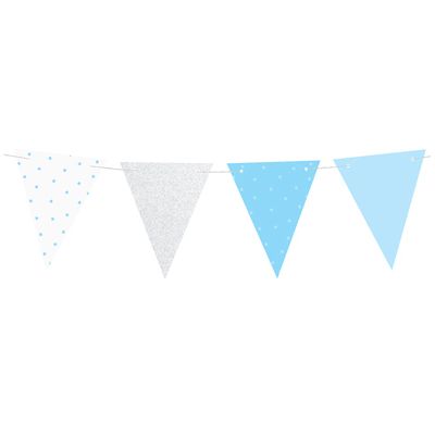 1.3m Assorted Blue 1st Birthday Garland