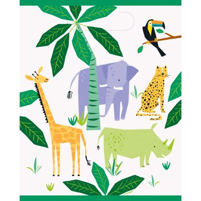 Animal Safari Loot Bags (pack quantity 8)