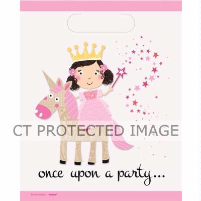  Princess & Unicorn Lootbags (pack quantity 8) 