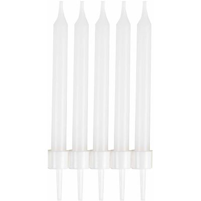 Standard White Candles (pack quantity 10)