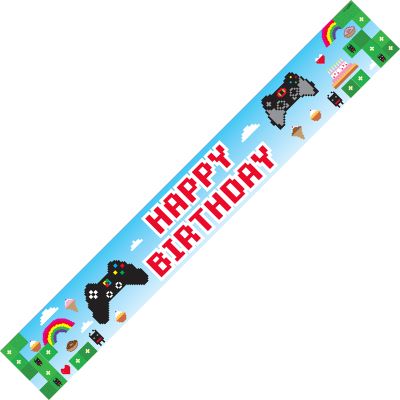 9ft Blox Game Birthday Banner