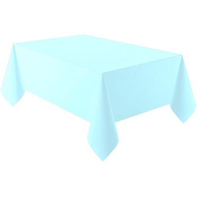 Duck Egg Blue Plastic Tablecover