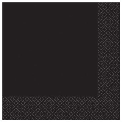 Charcoal  Black Lunch Napkins (pack quantity 20)