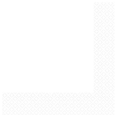 Coconut White Lunch Napkins (pack quantity 20)