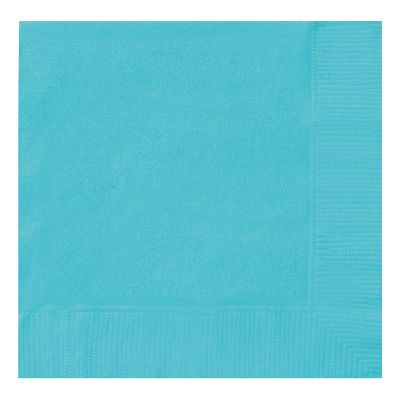 Terrific Teal Beverage Napkins (pack quantity 20)