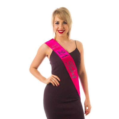 Hot Pink 21st Birthday Sash