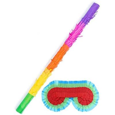 50cm Pinata Stick & Eye Mask Set