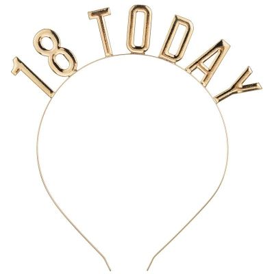 18 Today Gold Headband