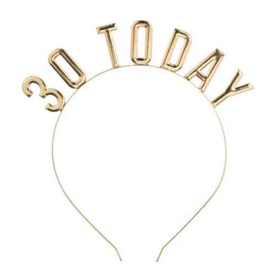 30 Today Gold Headband