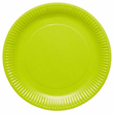 Lime Coridial Green  Paper Plates (pack quantity 8)