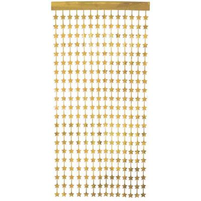 Metallic Gold Star Foil Door Curtain