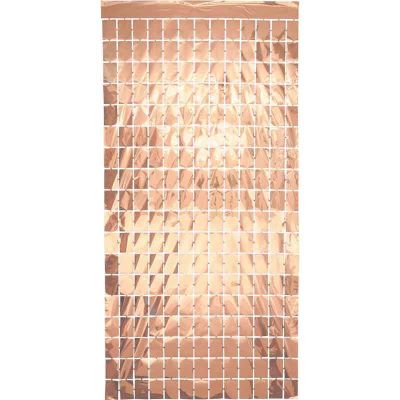 Metallic Rose Gold Rectangle Foil Backdrop