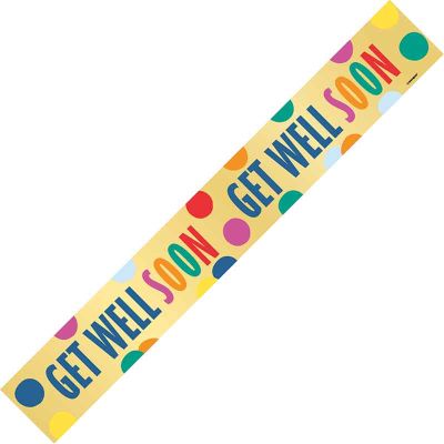 9ft Get Well Soon Foil Banner