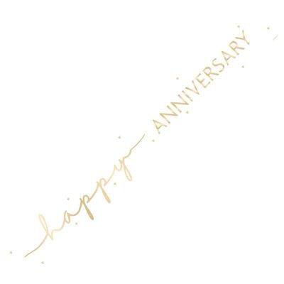 9ft Happy Anniversary Foil Banner