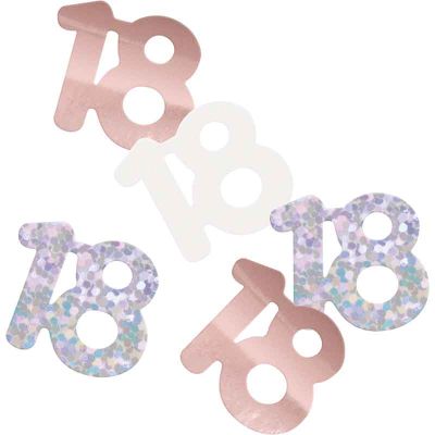5oz Glitz Rose Gold 18th Birthday Confetti