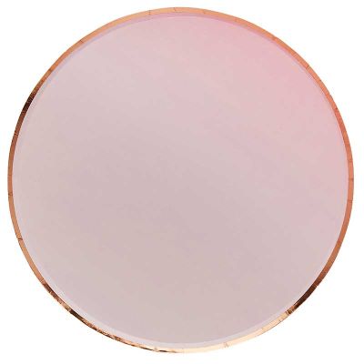 Rose Gold & Pink Ombre Paper Plates (pack quantity 8)