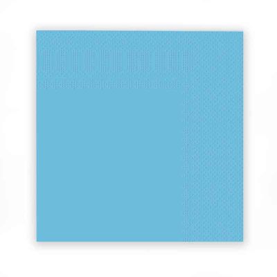 33cm Light Blue Napkins (pack quantity 16)