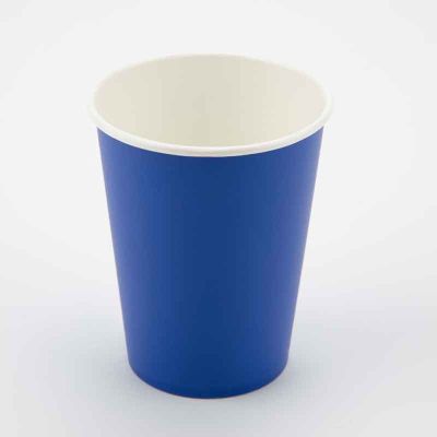 9oz Royal Blue Paper Cups (pack quantity 8)