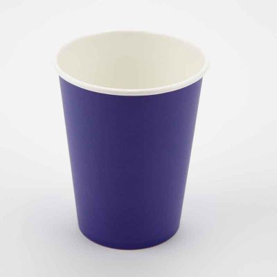 9oz Purple Paper Cups (pack quantity 8)