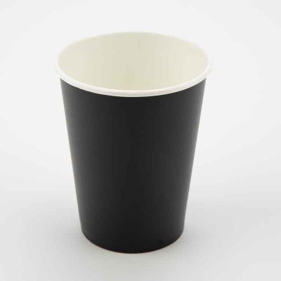 9oz Black Paper Cups (pack quantity 8)