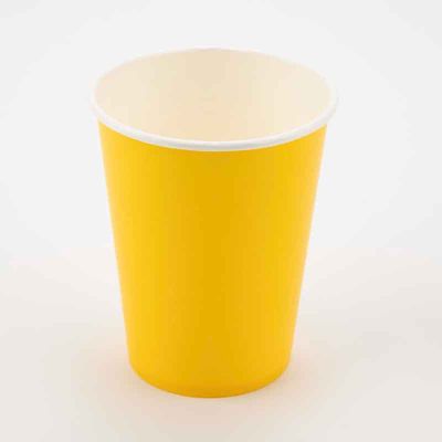 9oz Yellow Paper Cups (pack quantity 8)