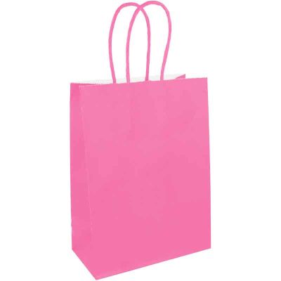 Hot Pink Bag With Handles 12s