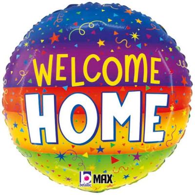 18 Inch Welcome Home Streamers Foil Balloon