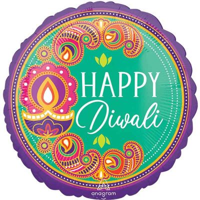 18 Inch Diwali Rangoli Dream Foil Balloon