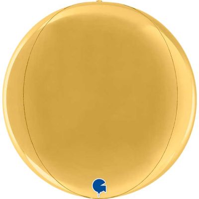 11 Inch Gold 5 Globe 4d Foil Balloon