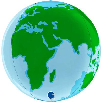 15 Inch Earth Globe 4d Foil Balloon