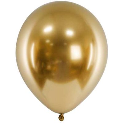  30cm Gold Glossy Balloons (pack quantity 50) 
