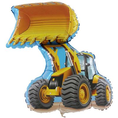 36 Inch Bulldozer Shaped Foil Balloon