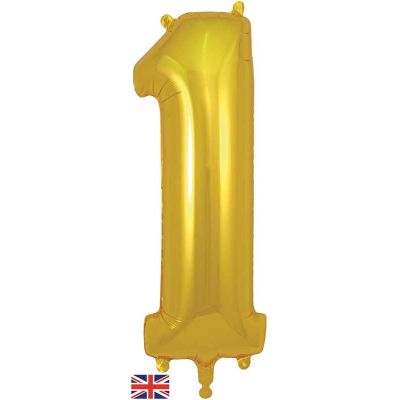 34 Inch Number 1 Gold Jumbo Foil