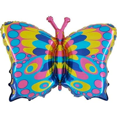 34 Inch Butterfly Foil Balloon