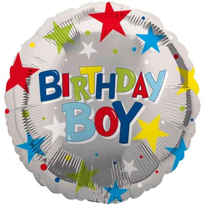 18 Inch Birthday Boy Foil Balloon